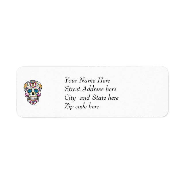 Cute Sugar Skull Happy Day of the Dead (Front)