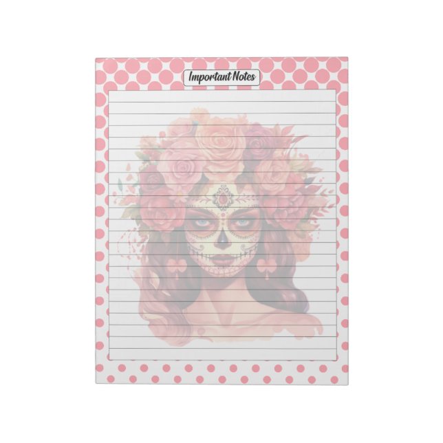 Cute Sugar Skull Important Notes (Rotated)