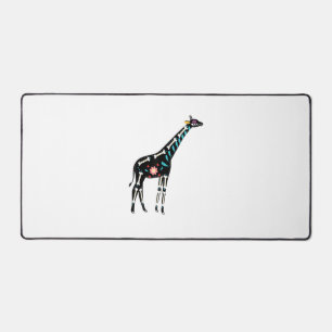 Cute Sugar Skull Mexican Giraffe Halloween Day Of  Desk Mat