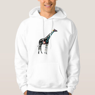 Cute Sugar Skull Mexican Giraffe Halloween Day Of Hoodie