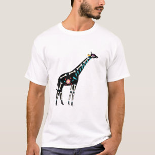 Cute Sugar Skull Mexican Giraffe Halloween Day Of T-Shirt