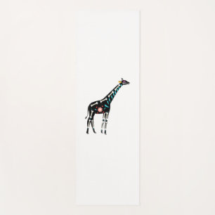 Cute Sugar Skull Mexican Giraffe Halloween Day Of Yoga Mat