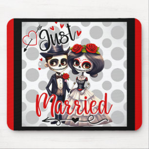 Cute Sugar Skull Mouse Mat