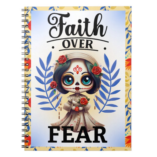 Cute Sugar Skull  Notebook (Front)