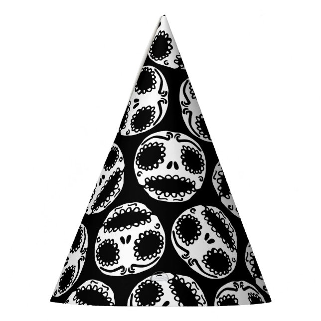Cute Sugar Skull Pattern Party Hat (Left)
