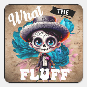 Cute Sugar Skull  Square Sticker