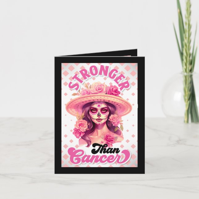 Cute Sugar Skull  Thank You Card (Front)