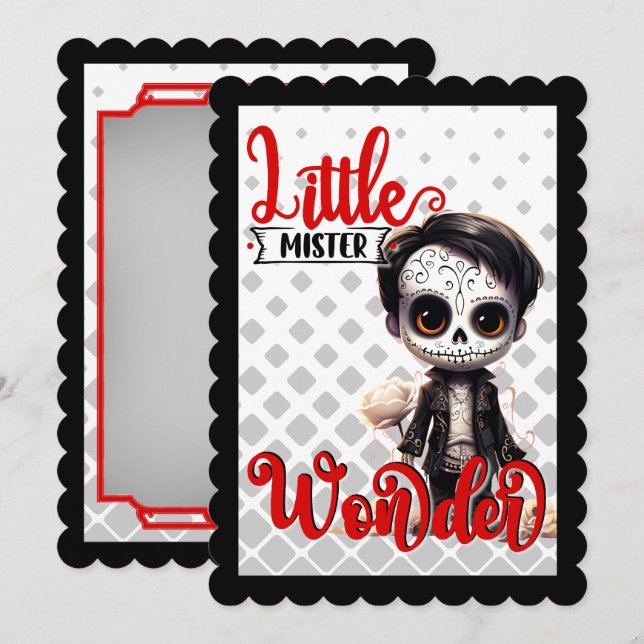 Cute Sugar Skull  Thank You Card (Front/Back)