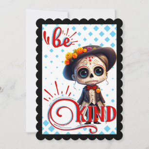 Cute Sugar Skull Thank You Card