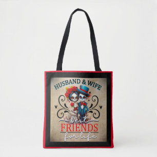 Cute Sugar Skull Tote Bag