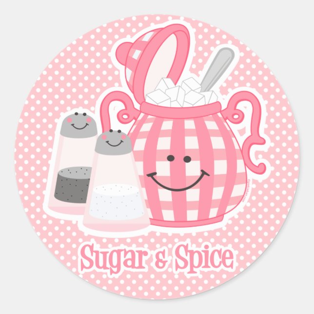 Cute Sugar & Spice Sticker (Front)