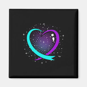 Cute Suicide Awareness Heart Happy Support Graphic Magnet