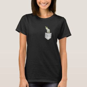 Cute Sulphur Crested Cockatoo Pocket Parrot T-Shirt