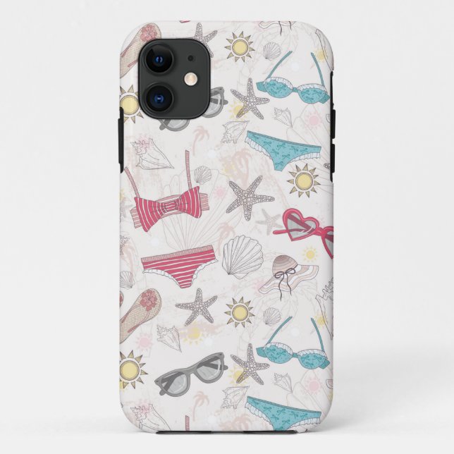 Cute Summer Abstract Pattern Case-Mate iPhone Case (Back)
