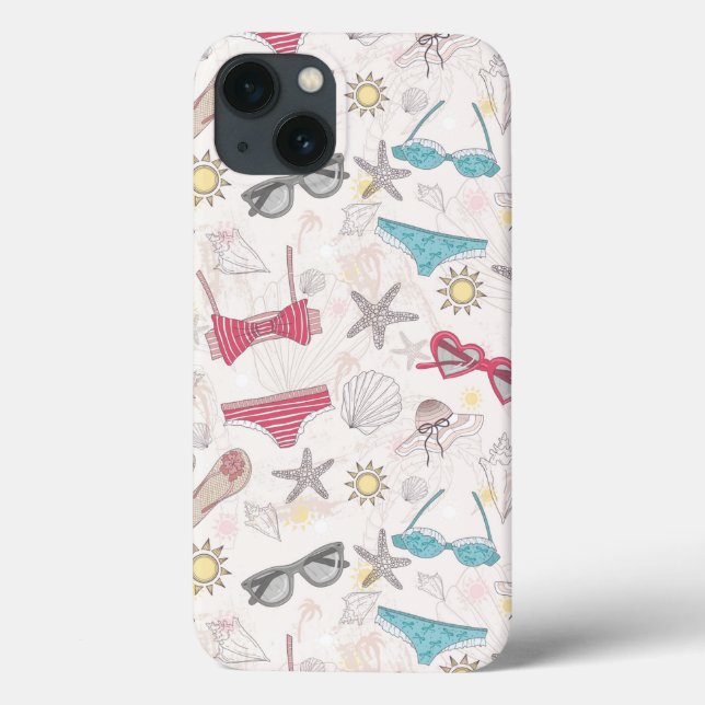Cute Summer Abstract Pattern Case-Mate iPhone Case (Back)