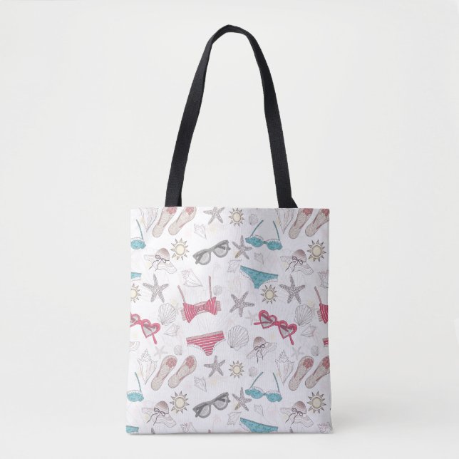 Cute Summer Abstract Pattern Tote Bag (Front)