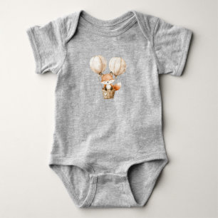 Cute Summer Baby Fox Bodysuit