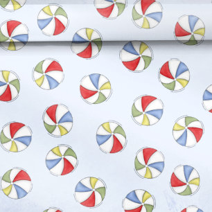 Cute Summer Beach Ball Fun Pattern Wrapping Paper