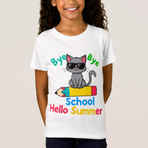 Cute Summer Break Illustration T-Shirt