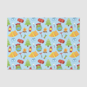 Cute Summer Camp Pattern Tissue Paper