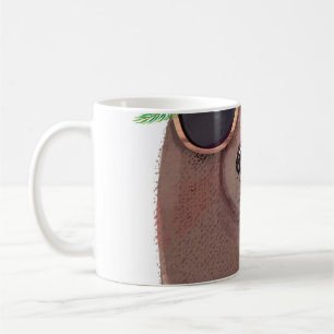 Cute summer cartoon bear coffee mug