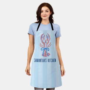Cute Summer Coastal Lobster Apron