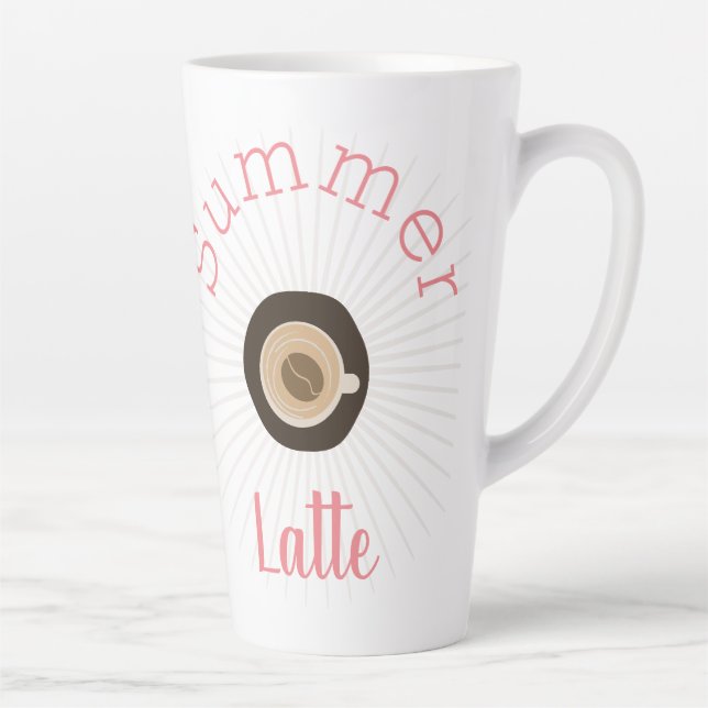 Cute Summer Coffee Cup and Bean (Right)