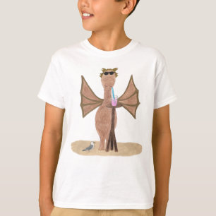 Cute Summer Design Dragon at the Beach Kids T-Shirt