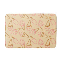 Cute summer food with outline ice cream contours