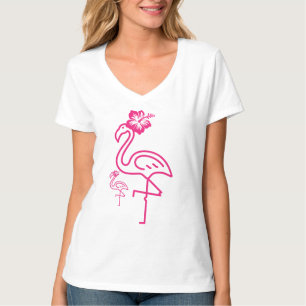 Cute Summer Girly Flamingo T-Shirt