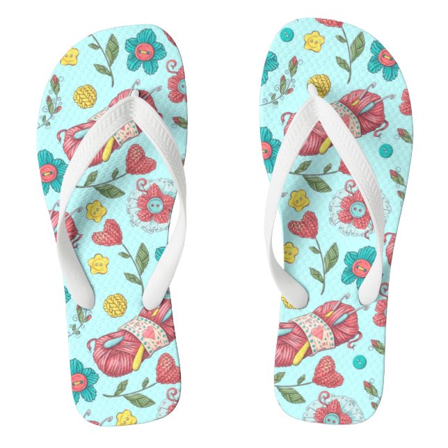 Cute Summer Girly Fun  Flip Flops (Footbed)