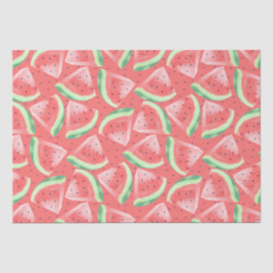 Cute Summer Kawaii Watercolor Watermelon Tissue Paper