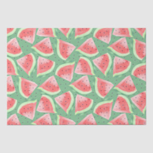 Cute Summer Kawaii Watercolor Watermelon Tissue Paper