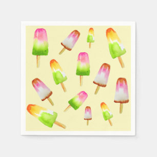 Cute Summer rainbow popsicles party Napkin