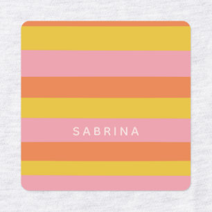 Cute Summer Stripes in Pink Yellow Orange