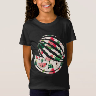 Cute Summer Tropical Fruit Watermelon Pieces - Gif T-Shirt