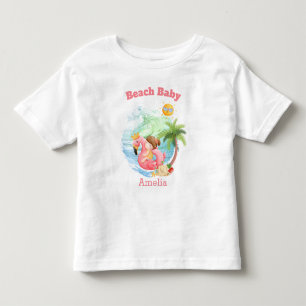 Cute Summer Vacation Name Beach Girl Toddler T-Shirt