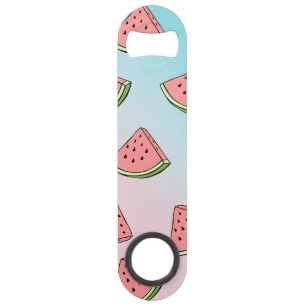 Cute summer watermelon pattern pastel pink & blue