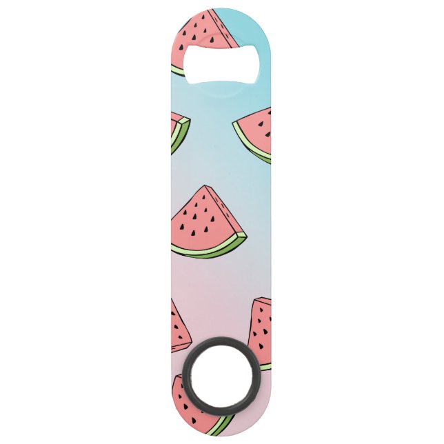 Cute summer watermelon pattern pastel pink & blue (Front)