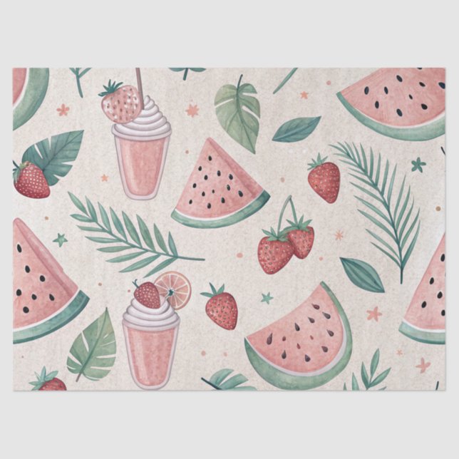 Cute Summery Tissue Paper (Front)