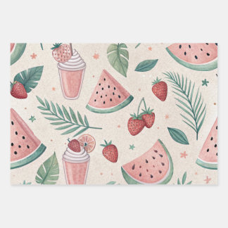 Cute Summery Wrapping Paper