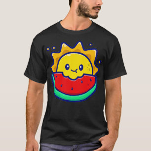 Cute Sun Eating Watermelon T-Shirt