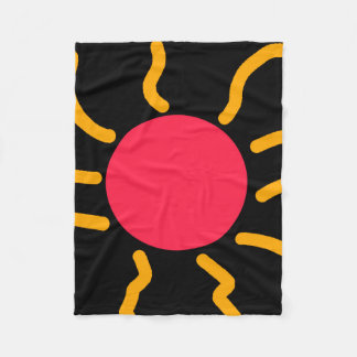Cute sun fleece blanket
