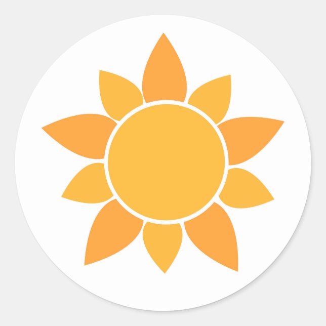 Cute sun flower Sticker (Front)