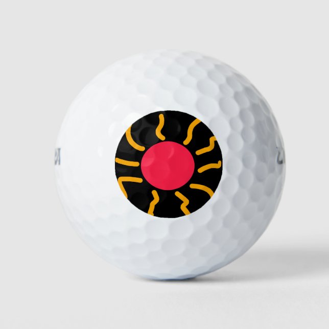 Cute sun golf balls (Front)