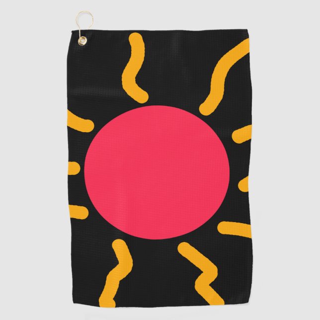 Cute sun golf towel (Front)