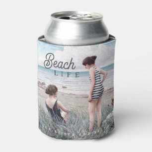 Cute Sun-Kissed and Salty Beach Life Can Cooler