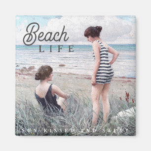 Cute Sun-Kissed and Salty Beach Life Magnet