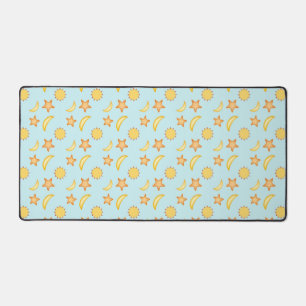 Cute Sun, Moon and Stars Design Desk Mat