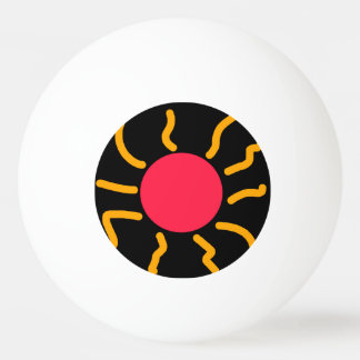 Cute sun ping pong ball
